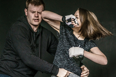 Krav-woman-elbow